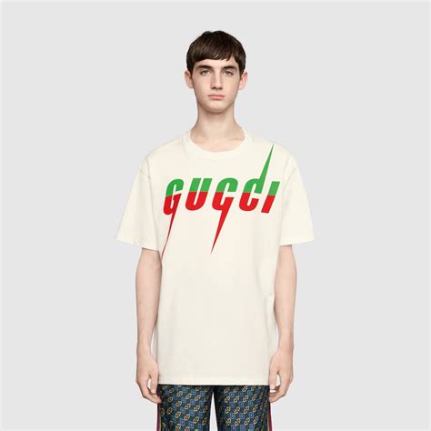 gucci t-shirt with blade print|t shirt Gucci original.